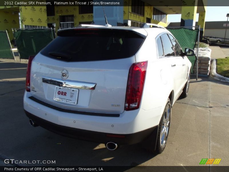 Platinum Ice Tricoat / Shale/Brownstone 2012 Cadillac SRX Premium