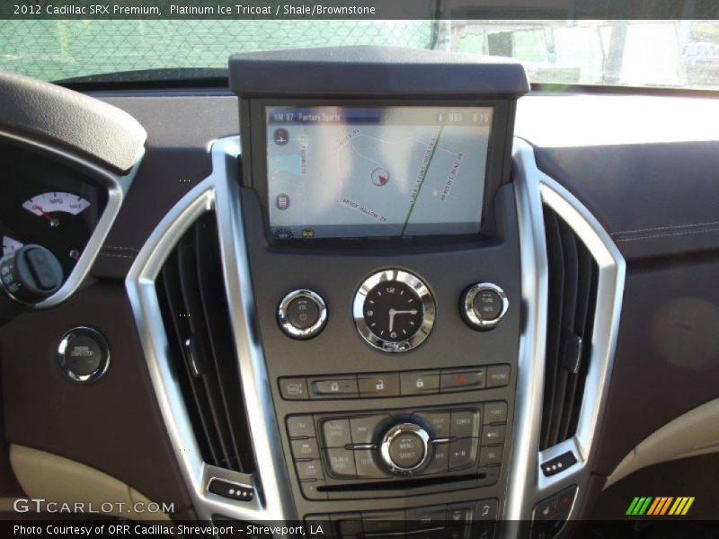 Platinum Ice Tricoat / Shale/Brownstone 2012 Cadillac SRX Premium