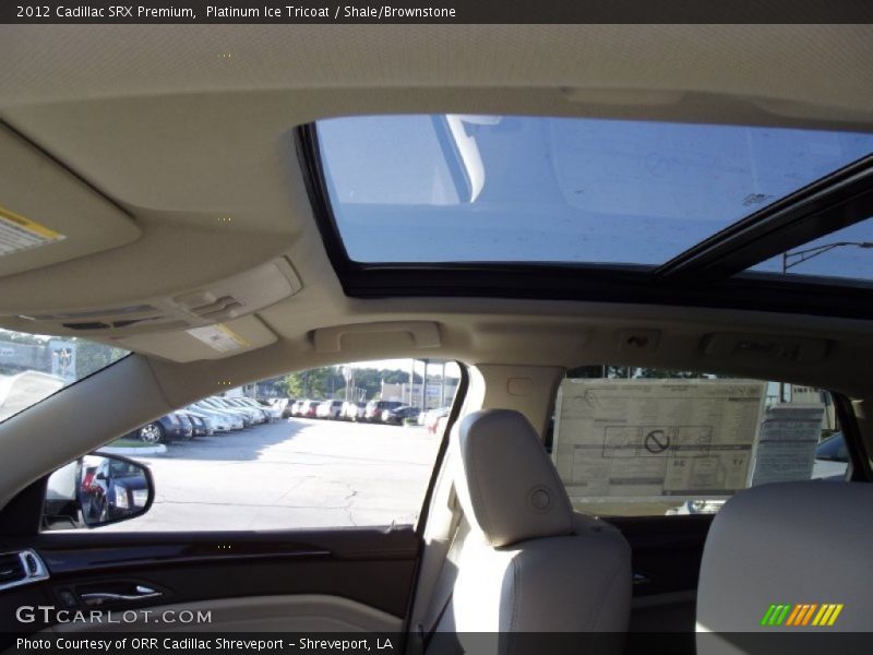 Platinum Ice Tricoat / Shale/Brownstone 2012 Cadillac SRX Premium
