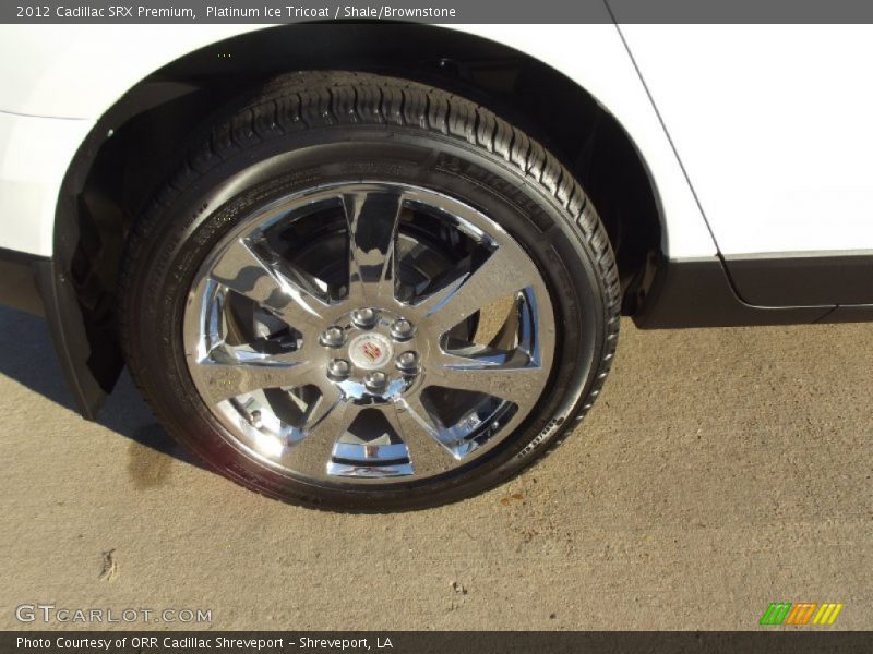 Platinum Ice Tricoat / Shale/Brownstone 2012 Cadillac SRX Premium