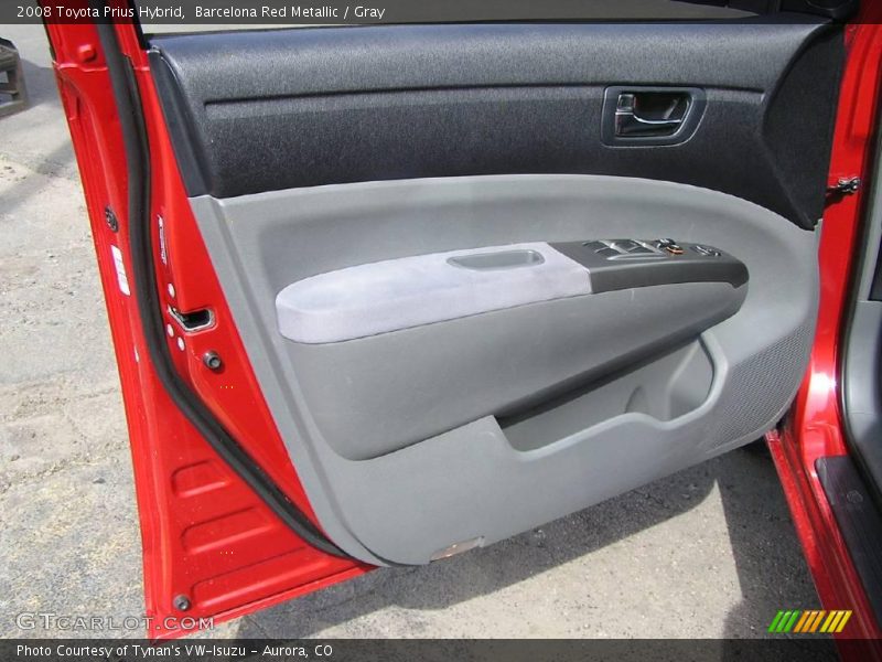 Barcelona Red Metallic / Gray 2008 Toyota Prius Hybrid