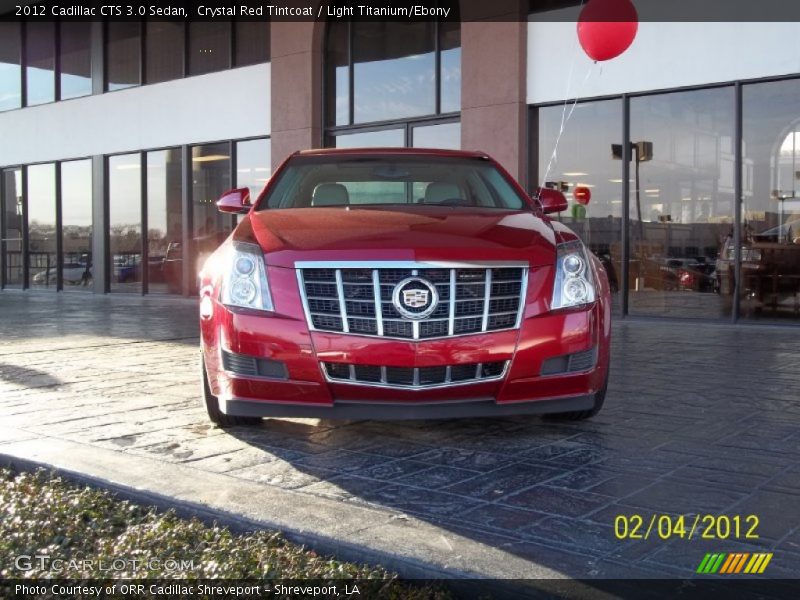 Crystal Red Tintcoat / Light Titanium/Ebony 2012 Cadillac CTS 3.0 Sedan