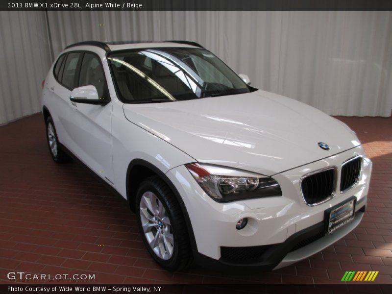 Alpine White / Beige 2013 BMW X1 xDrive 28i