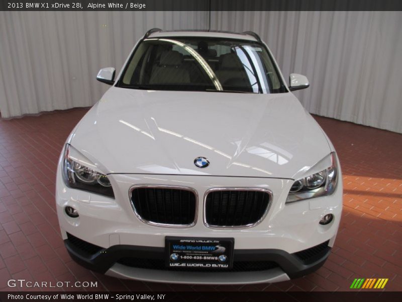 Alpine White / Beige 2013 BMW X1 xDrive 28i