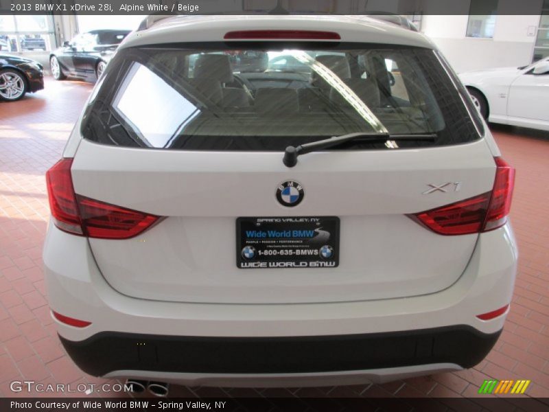 Alpine White / Beige 2013 BMW X1 xDrive 28i