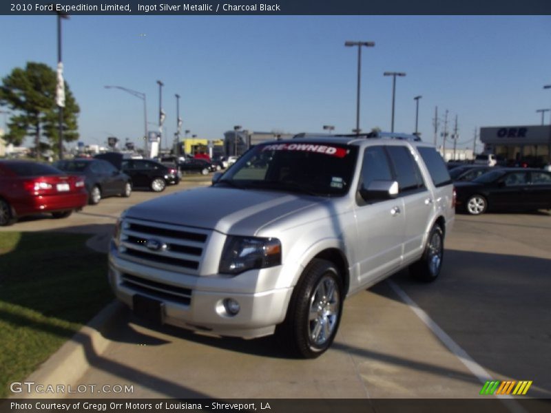 Ingot Silver Metallic / Charcoal Black 2010 Ford Expedition Limited