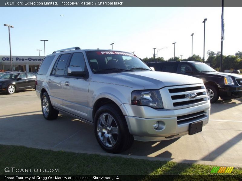 Ingot Silver Metallic / Charcoal Black 2010 Ford Expedition Limited