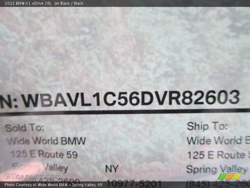 Jet Black / Black 2013 BMW X1 xDrive 28i