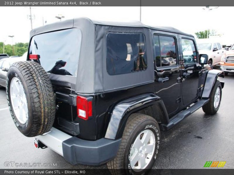 Black / Black 2012 Jeep Wrangler Unlimited Sahara 4x4