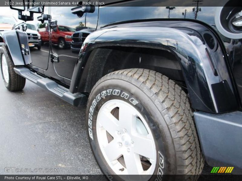 Black / Black 2012 Jeep Wrangler Unlimited Sahara 4x4