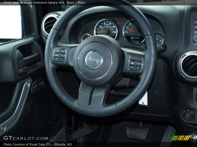 Black / Black 2012 Jeep Wrangler Unlimited Sahara 4x4