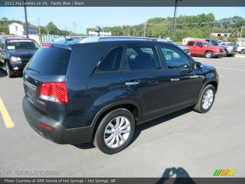 Pacific Blue / Black 2011 Kia Sorento LX V6