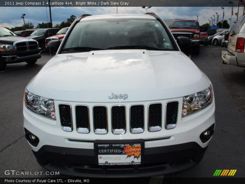 Bright White / Dark Slate Gray 2011 Jeep Compass 2.4 Latitude 4x4