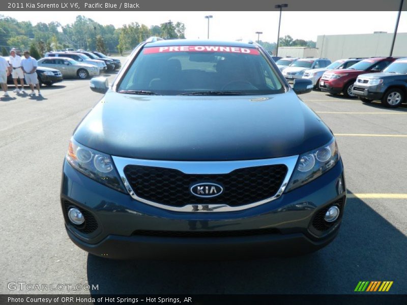 Pacific Blue / Black 2011 Kia Sorento LX V6