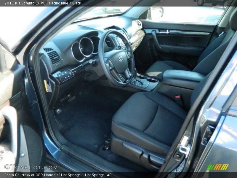 Pacific Blue / Black 2011 Kia Sorento LX V6