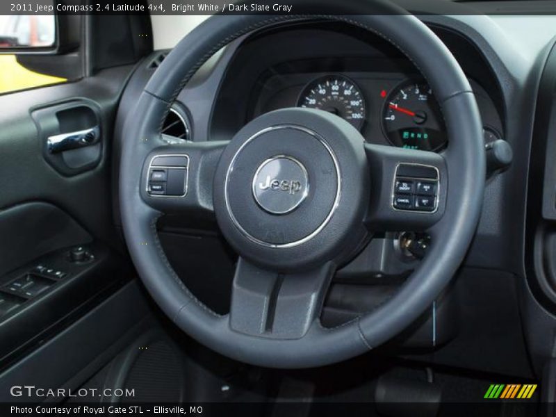 Bright White / Dark Slate Gray 2011 Jeep Compass 2.4 Latitude 4x4