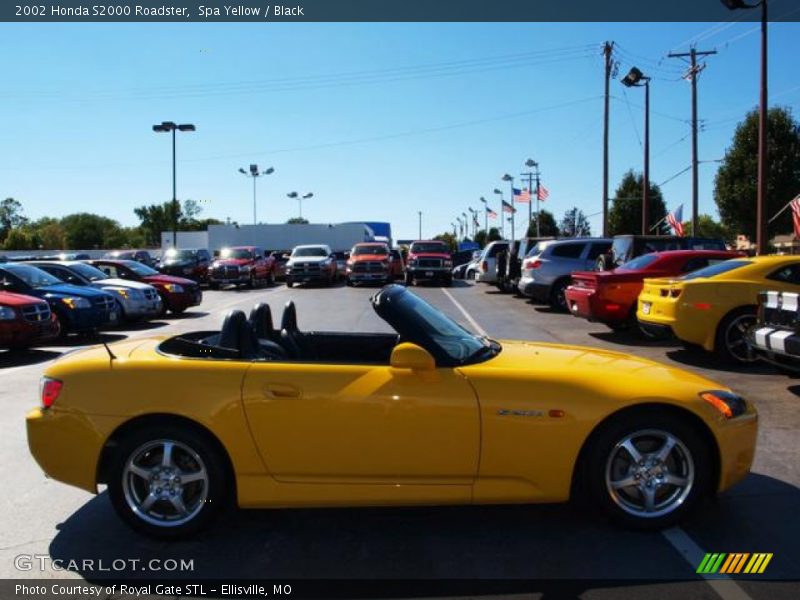 Spa Yellow / Black 2002 Honda S2000 Roadster