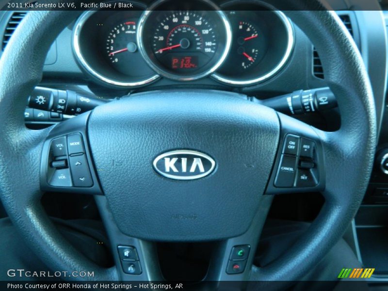 Pacific Blue / Black 2011 Kia Sorento LX V6