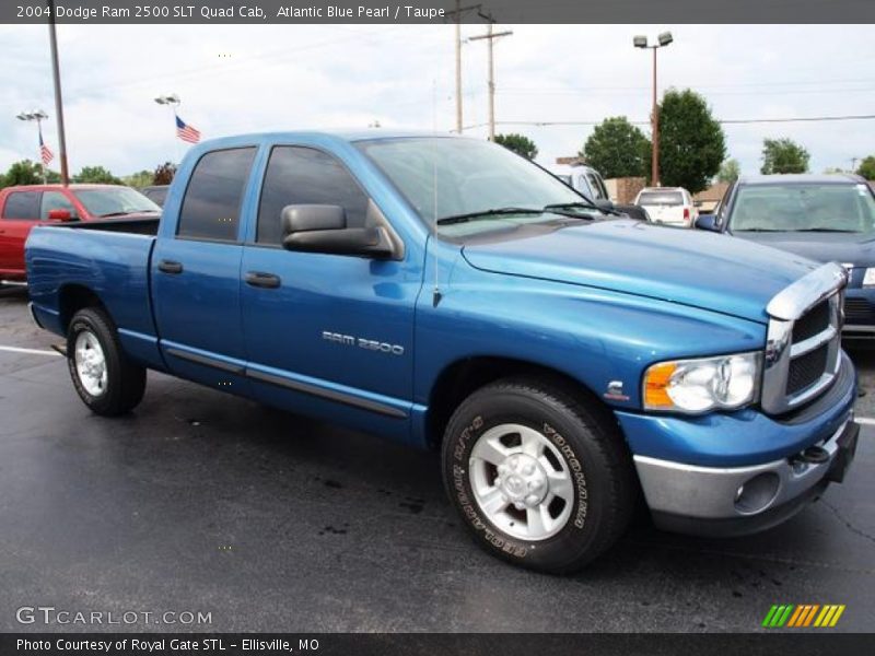 Atlantic Blue Pearl / Taupe 2004 Dodge Ram 2500 SLT Quad Cab
