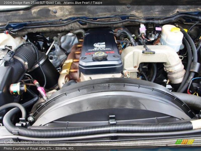 Atlantic Blue Pearl / Taupe 2004 Dodge Ram 2500 SLT Quad Cab