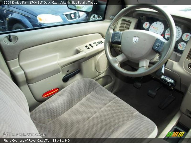 Atlantic Blue Pearl / Taupe 2004 Dodge Ram 2500 SLT Quad Cab