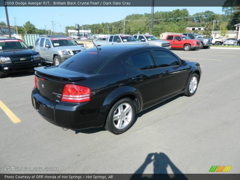 Brilliant Black Crystal Pearl / Dark Slate Gray 2009 Dodge Avenger R/T