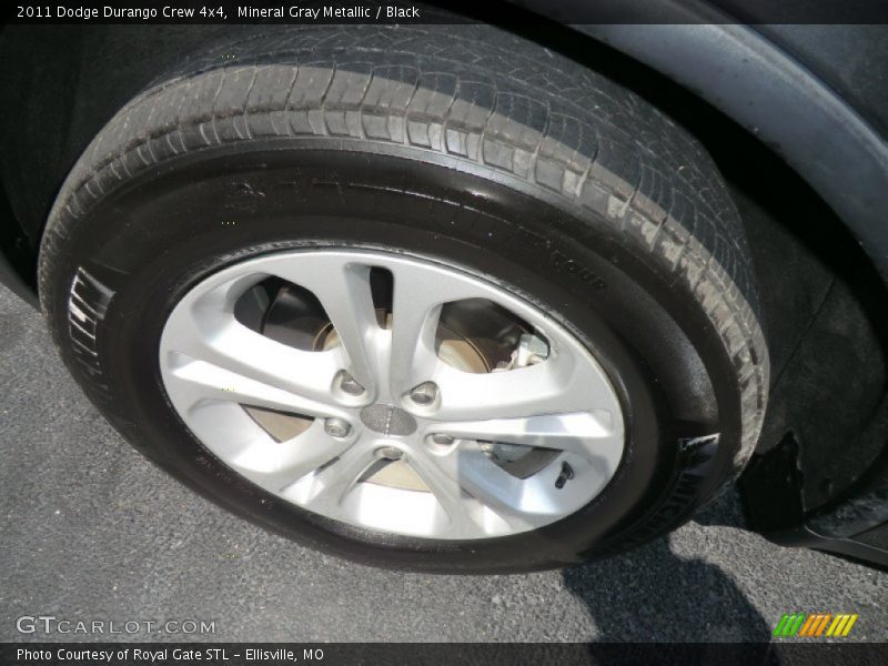 Mineral Gray Metallic / Black 2011 Dodge Durango Crew 4x4