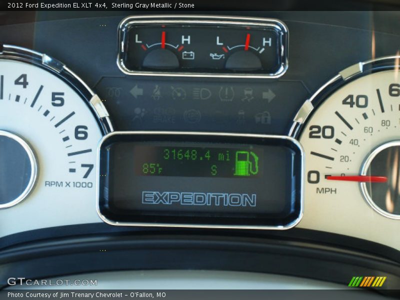 Sterling Gray Metallic / Stone 2012 Ford Expedition EL XLT 4x4