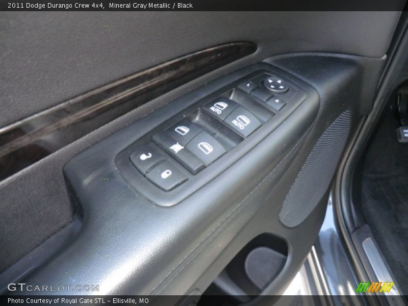 Mineral Gray Metallic / Black 2011 Dodge Durango Crew 4x4