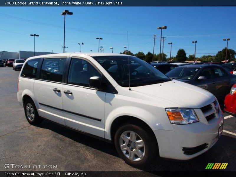 Stone White / Dark Slate/Light Shale 2008 Dodge Grand Caravan SE