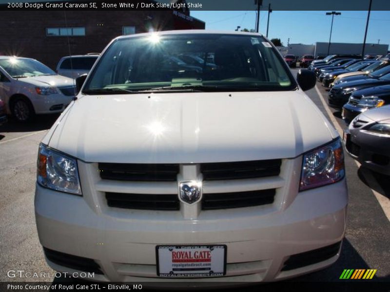 Stone White / Dark Slate/Light Shale 2008 Dodge Grand Caravan SE