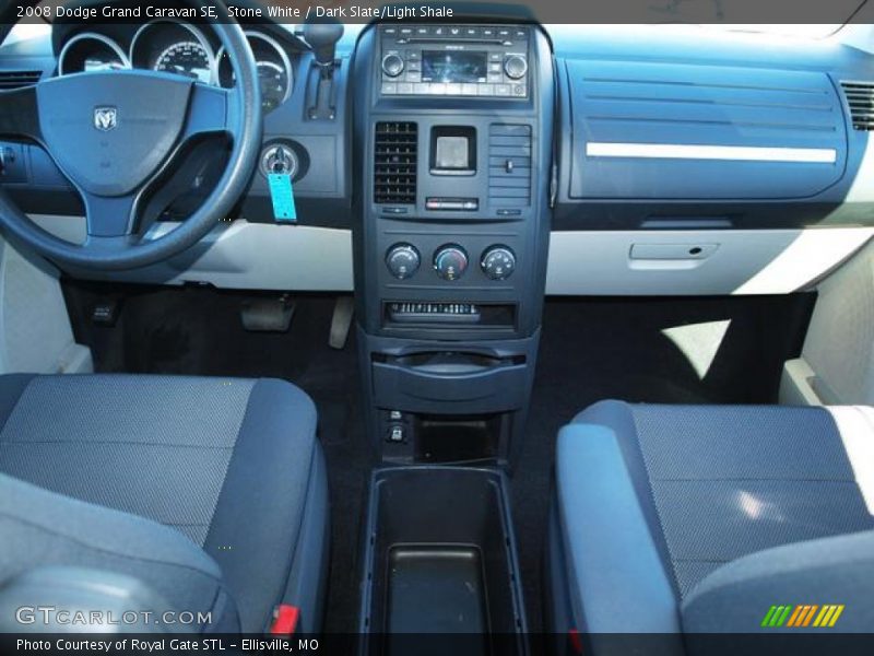 Stone White / Dark Slate/Light Shale 2008 Dodge Grand Caravan SE