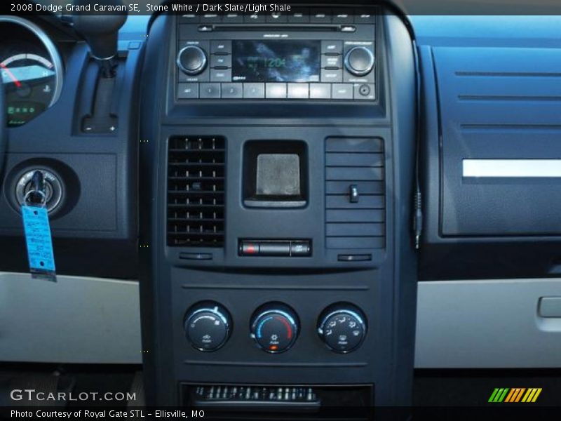 Stone White / Dark Slate/Light Shale 2008 Dodge Grand Caravan SE