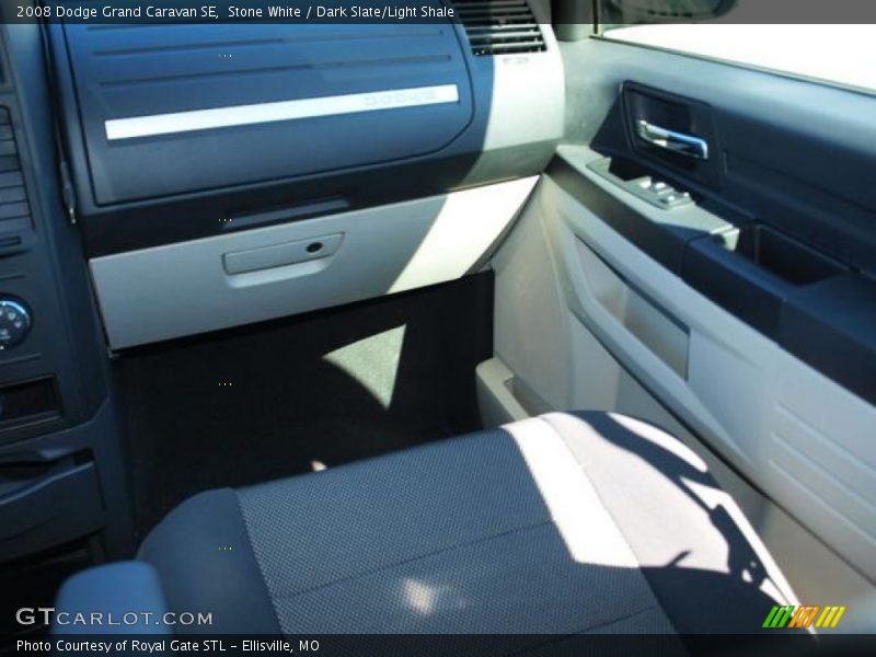 Stone White / Dark Slate/Light Shale 2008 Dodge Grand Caravan SE