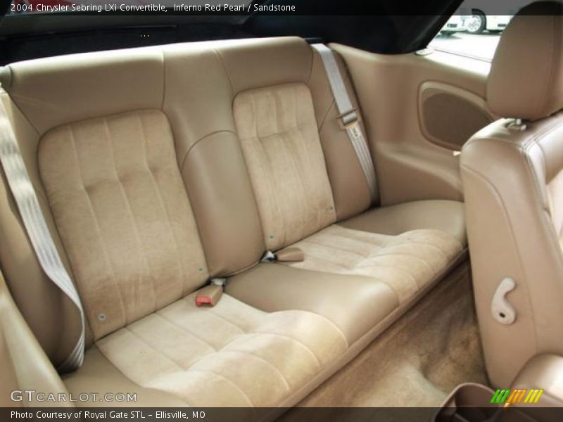 Rear Seat of 2004 Sebring LXi Convertible