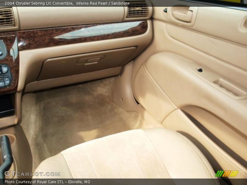 Inferno Red Pearl / Sandstone 2004 Chrysler Sebring LXi Convertible