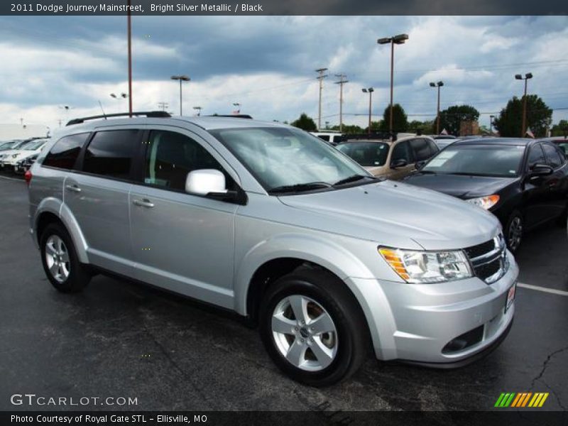 Bright Silver Metallic / Black 2011 Dodge Journey Mainstreet