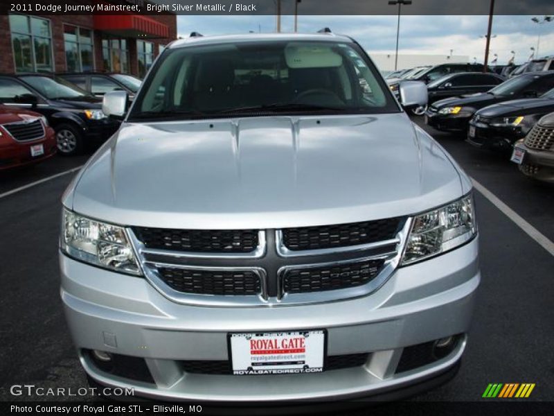 Bright Silver Metallic / Black 2011 Dodge Journey Mainstreet