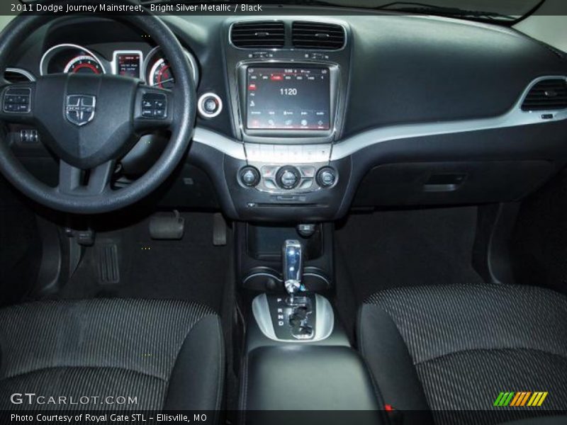 Bright Silver Metallic / Black 2011 Dodge Journey Mainstreet