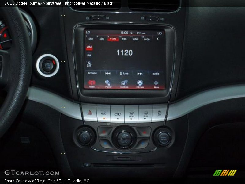 Bright Silver Metallic / Black 2011 Dodge Journey Mainstreet