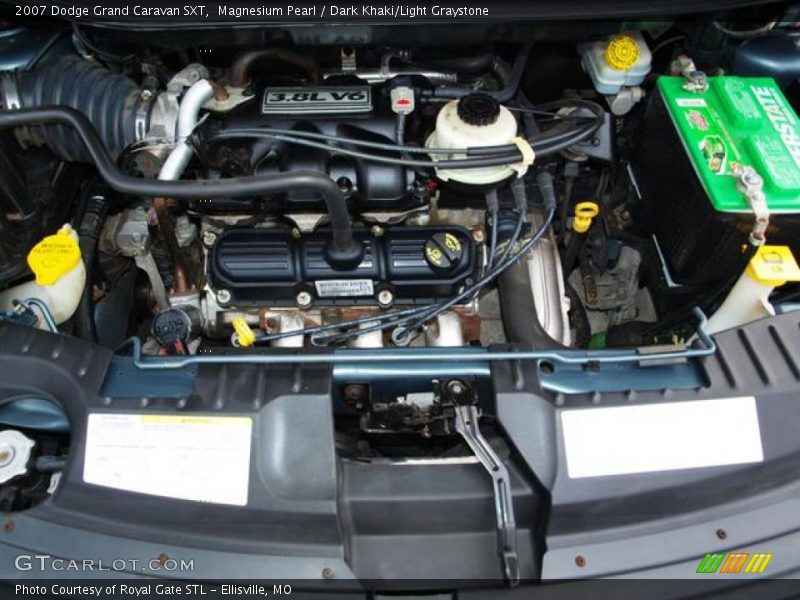 Magnesium Pearl / Dark Khaki/Light Graystone 2007 Dodge Grand Caravan SXT