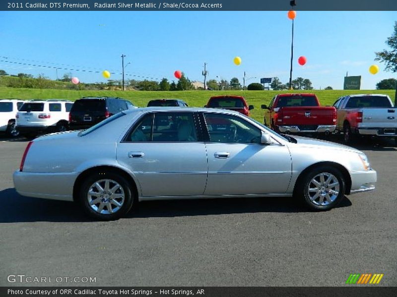 Radiant Silver Metallic / Shale/Cocoa Accents 2011 Cadillac DTS Premium
