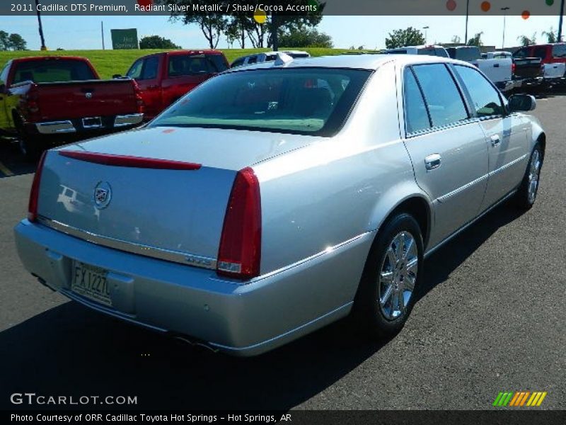 Radiant Silver Metallic / Shale/Cocoa Accents 2011 Cadillac DTS Premium