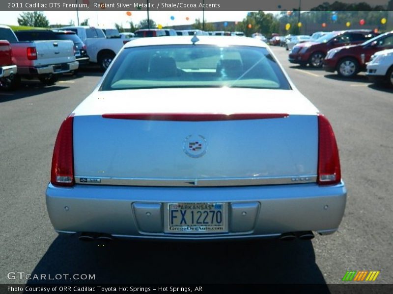 Radiant Silver Metallic / Shale/Cocoa Accents 2011 Cadillac DTS Premium