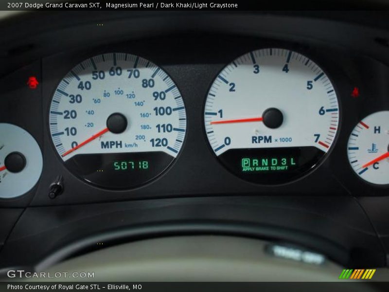 Magnesium Pearl / Dark Khaki/Light Graystone 2007 Dodge Grand Caravan SXT
