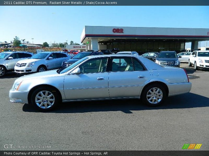 Radiant Silver Metallic / Shale/Cocoa Accents 2011 Cadillac DTS Premium