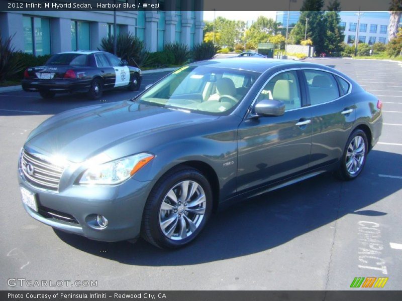 Harbour Blue / Wheat 2012 Infiniti M Hybrid Sedan