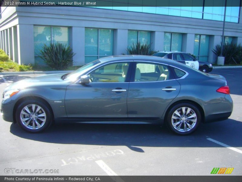 Harbour Blue / Wheat 2012 Infiniti M Hybrid Sedan