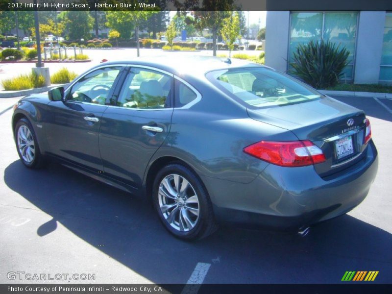 Harbour Blue / Wheat 2012 Infiniti M Hybrid Sedan