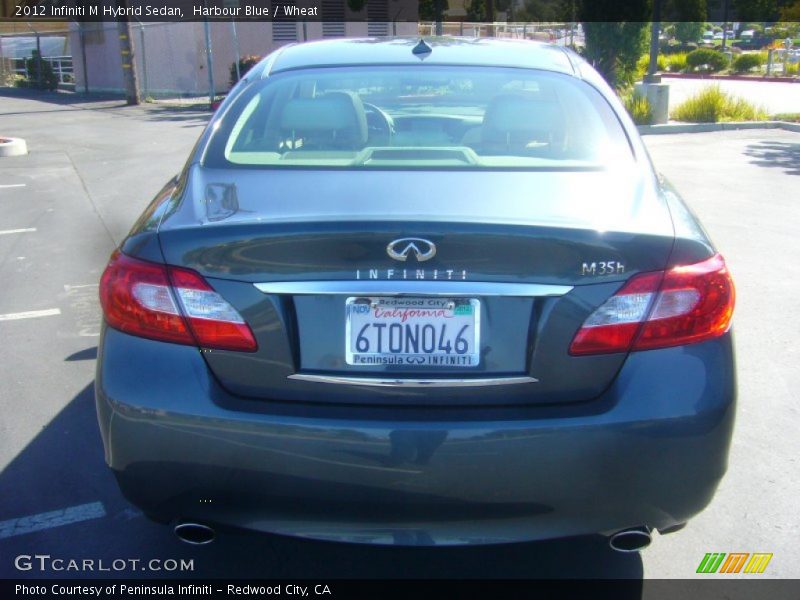 Harbour Blue / Wheat 2012 Infiniti M Hybrid Sedan